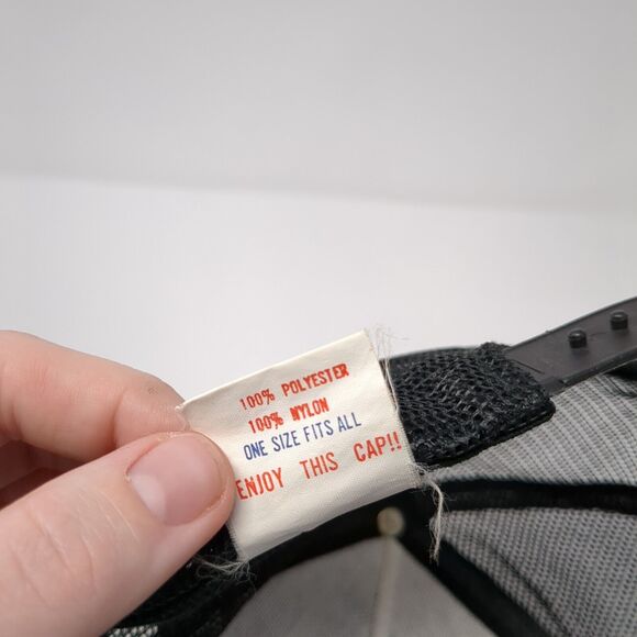 Kenwood Snapback Trucker Hat Black OS Adjustable Embroidered Mesh Back Otto - Picture 9 of 9